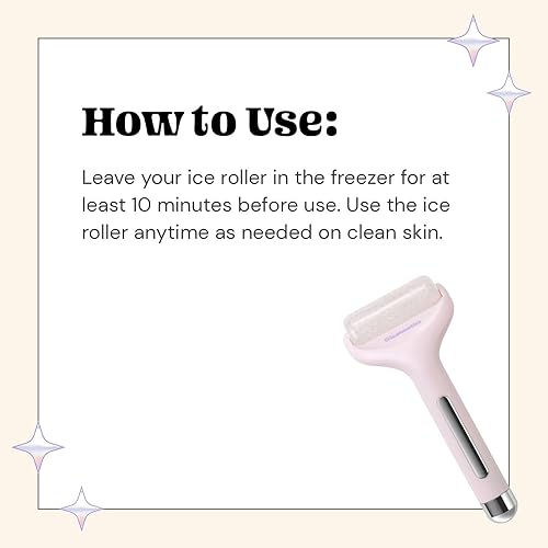 Miniatura 4 de Glossmetics Mantén tu rodillo de hielo fresco, facial y corporal - Rodillo de hielo facial, masaje con rodillo de hielo, alivia y desinfla, rodillo