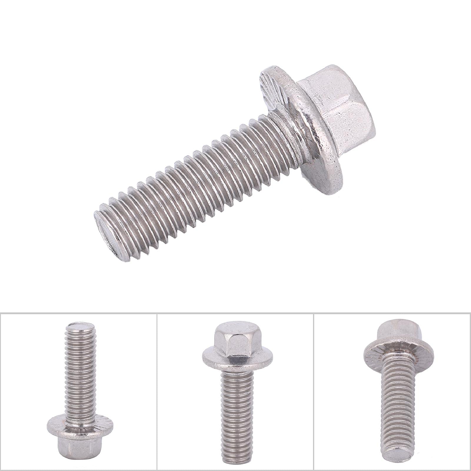 10pcs M8 Stainless Steel Flange Screw - Image 3
