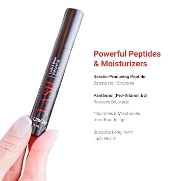LifeCell Lash Serum, Enhancing Eyelash and Eyebrow Serum for Long Thick Lashes and Brows - Natural Growth Booster, Conditioner, and Thickener for Amplifying Length