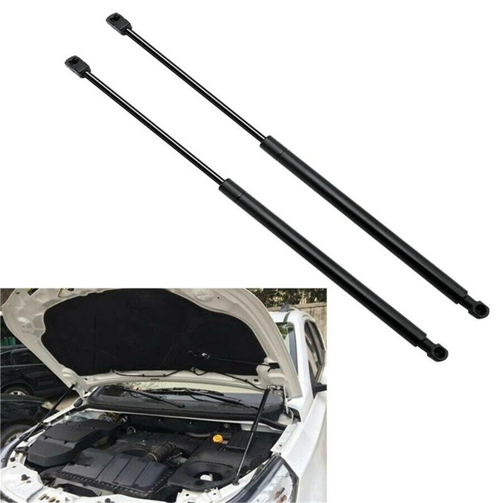 JMORCO Vérins à Gaz 4 Pièces Capot Avant + Jambe Force Coffre Arrière