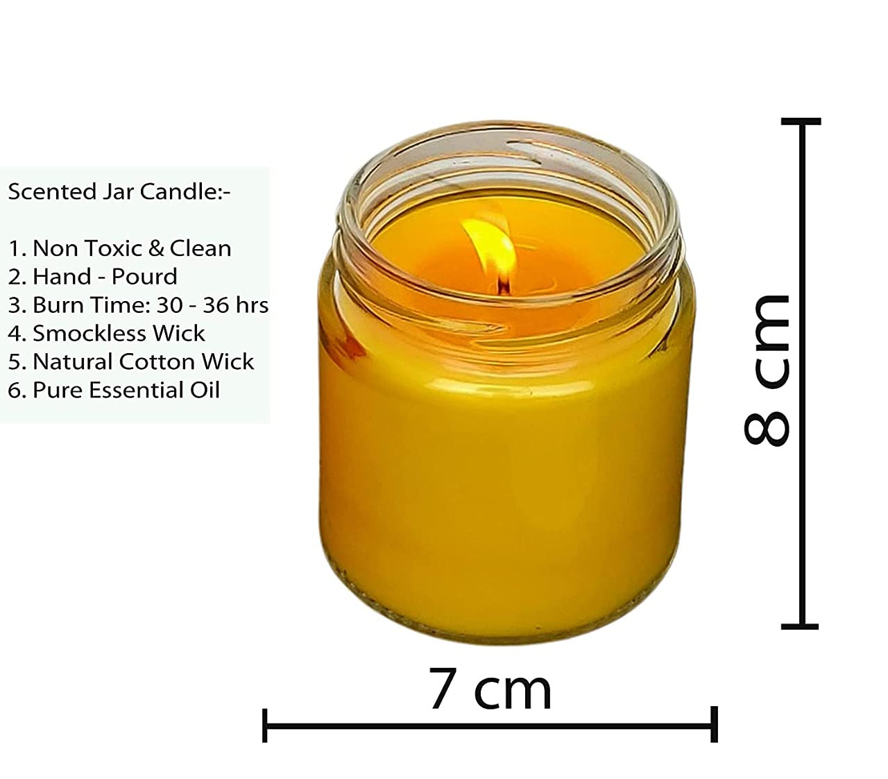 Aroma - Lámpara de cera de soja, 12 x 125 g cada una, lavanda, hierba de limón, sándalo y rosa, hasta 36 horas,
