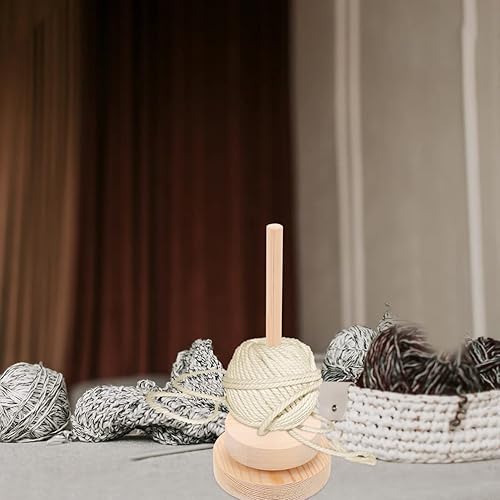 Miniatura 8 de VICASKY Soporte para hilo de coser para hilo de ganchillo de madera, organizador de carretes, estante de almacenamiento