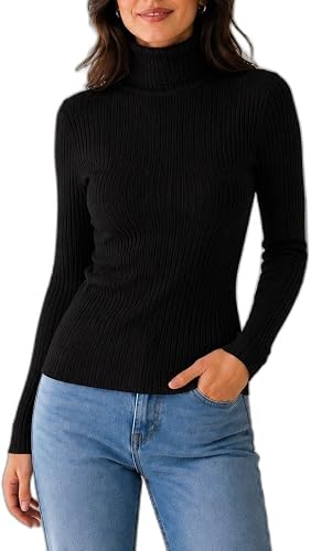 Womens Rib Polo Neck Top-