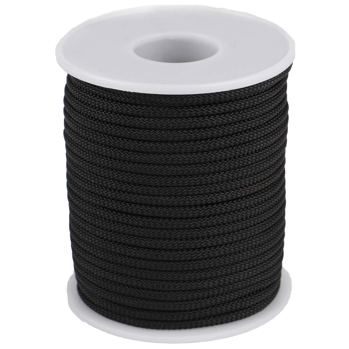 Nylon Twine Cord Thread String for Necklace Bracelet Jewelry Making Crafting Accessories (Black, 2.8mm-65feet)