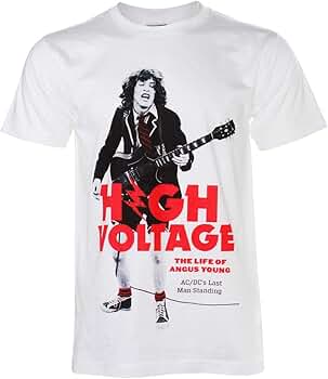 AC/DC オフィシャルTシャツ ラメ加工 アンガス ヤング AC/DC(エーシー・ディーシー)｜モンスター・バンド新作