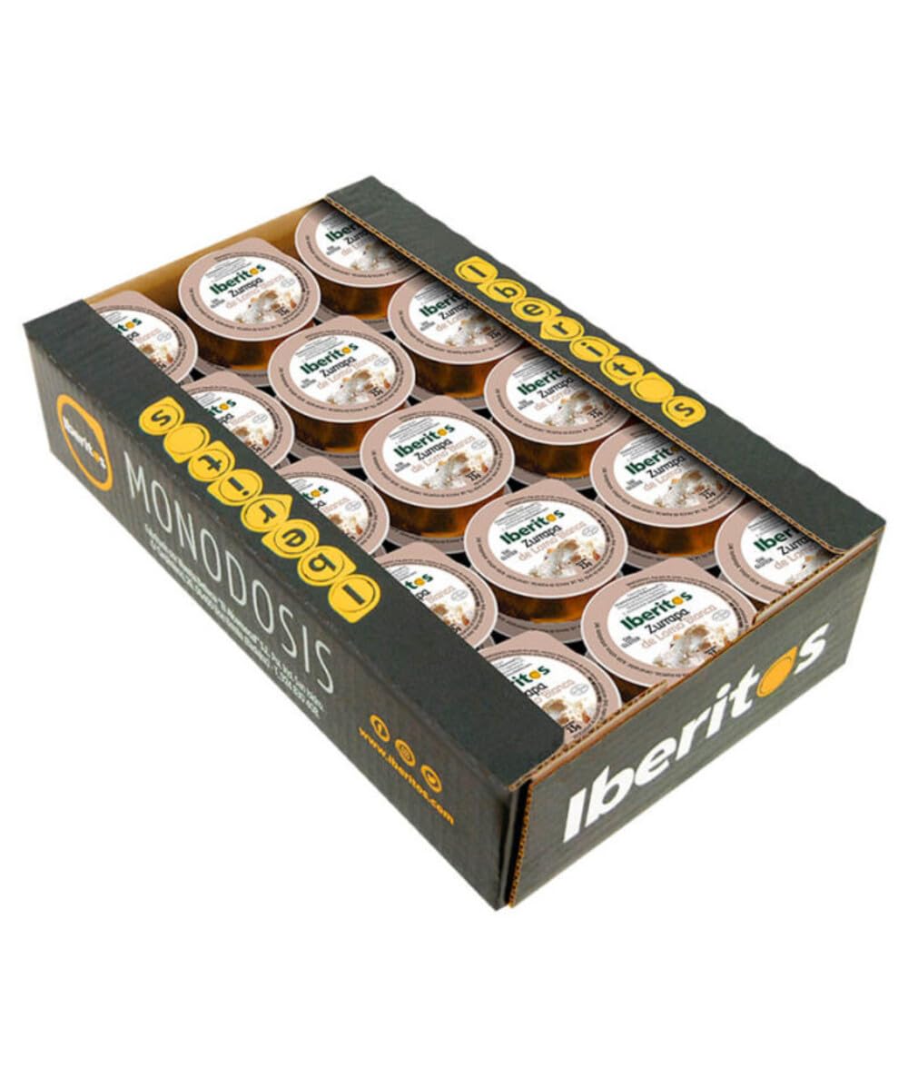 Zurrapa de lomo blanca monodosis 45 uds de 23 gr/ud. Iberitos Gourmet Extremadura Sin Gluten, sin Lactosa