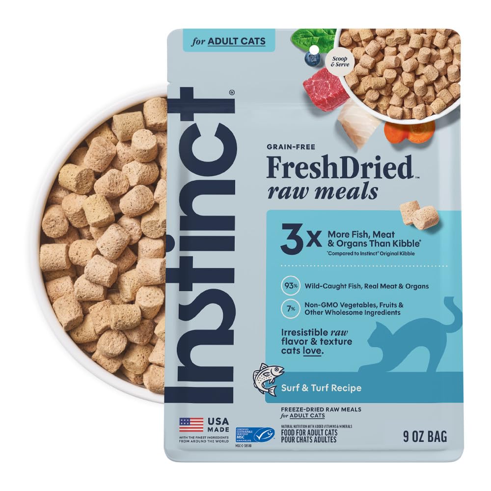 Instinct Freeze Dried Raw Meals, Natural Cat Food, Pollock