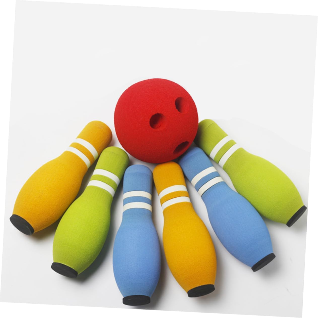 7pcs Boys and Girls Indoor Bowling Set Educational Mini Bowling Game for Boy Girl Includes Bottles and Random Colors for Home and Kindergarten Activities