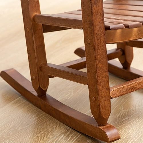 Miniatura 8 de Mecedora para niños pequeños, de madera, para bebés, cómodas, muebles para guardería, dormitorio, sala de estar, sala de lectura al aire libre, de 3