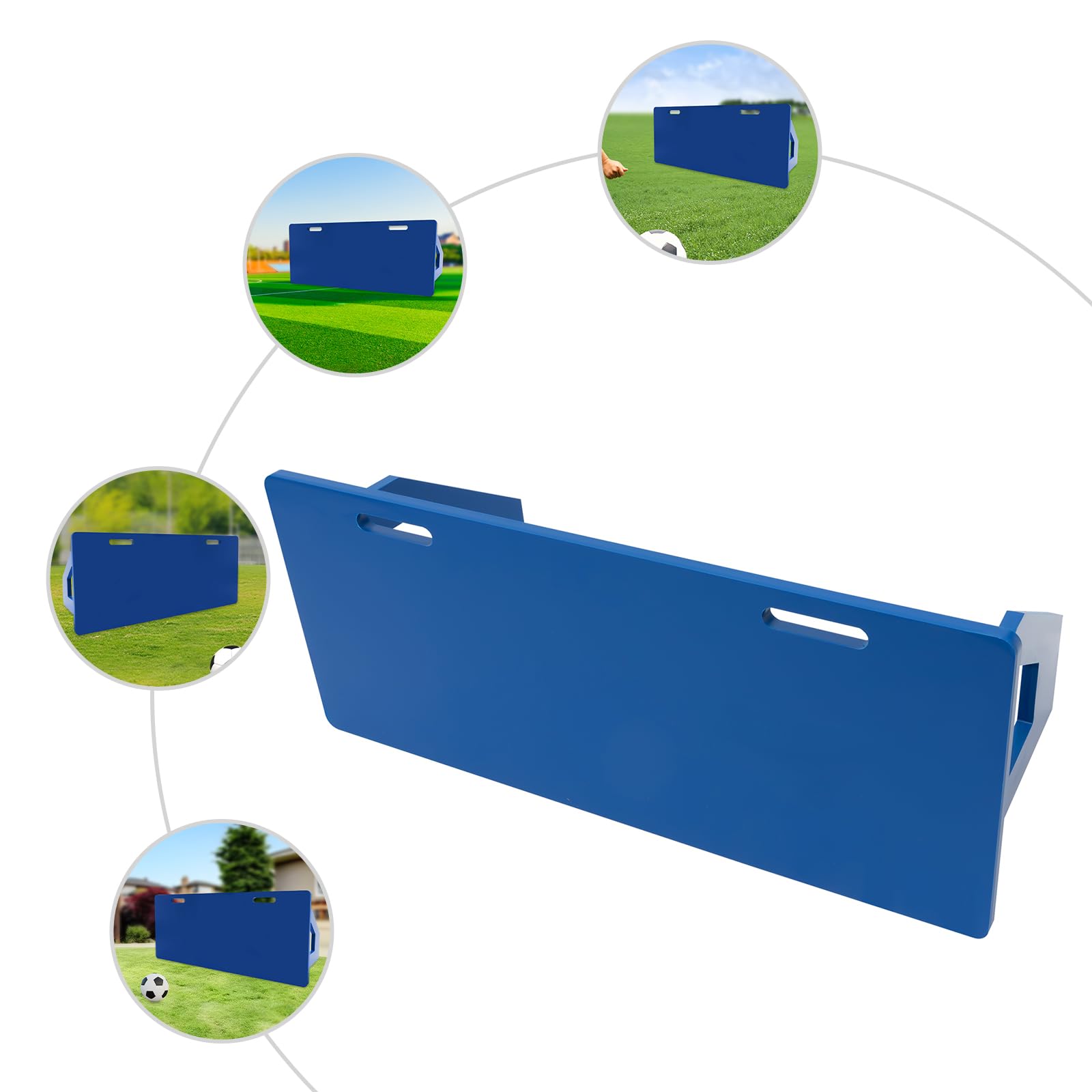 Rebound Board per rimbalzo da calcio, 100 x 40 x 40 cm, per allenamento fermo, pratica di tiro, appassionati di calcio