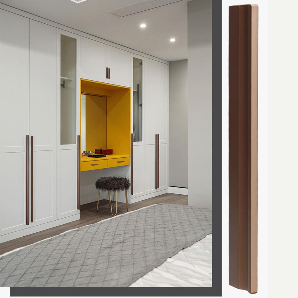 2 Tiradores de Armarios Café Asas de gabinete Asa larga Manijas de puerta de muebles Aleación de aluminio Manillas Para Cocina Perilla Pomos (Length 1000mm)