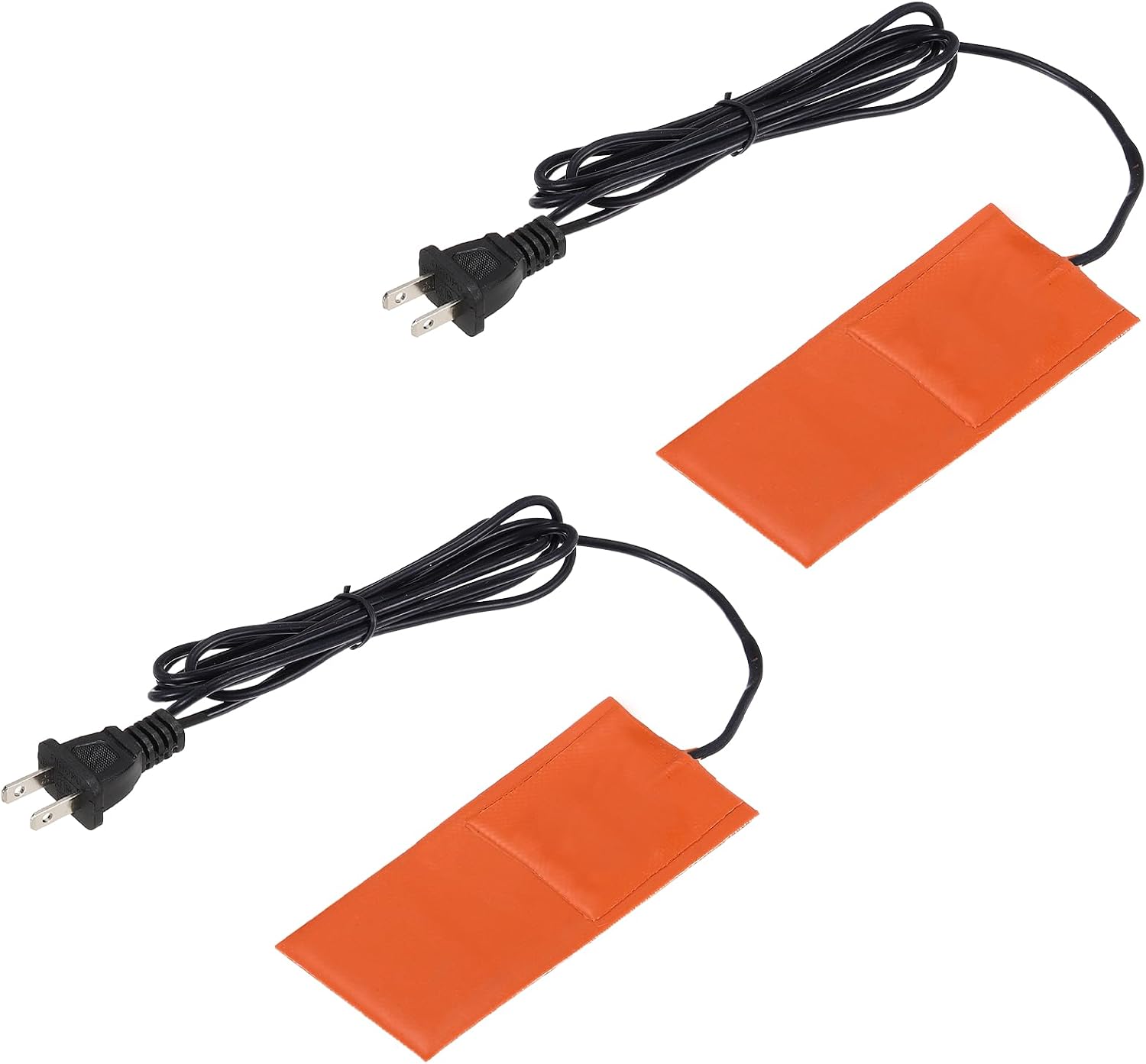 MECCANIXITY 2Pcs Silicone Heating Pads, 220V 75W Car Engine Block Oil Pan Heater Heater Strip for Constant Temperature 127mm x 50.4mm