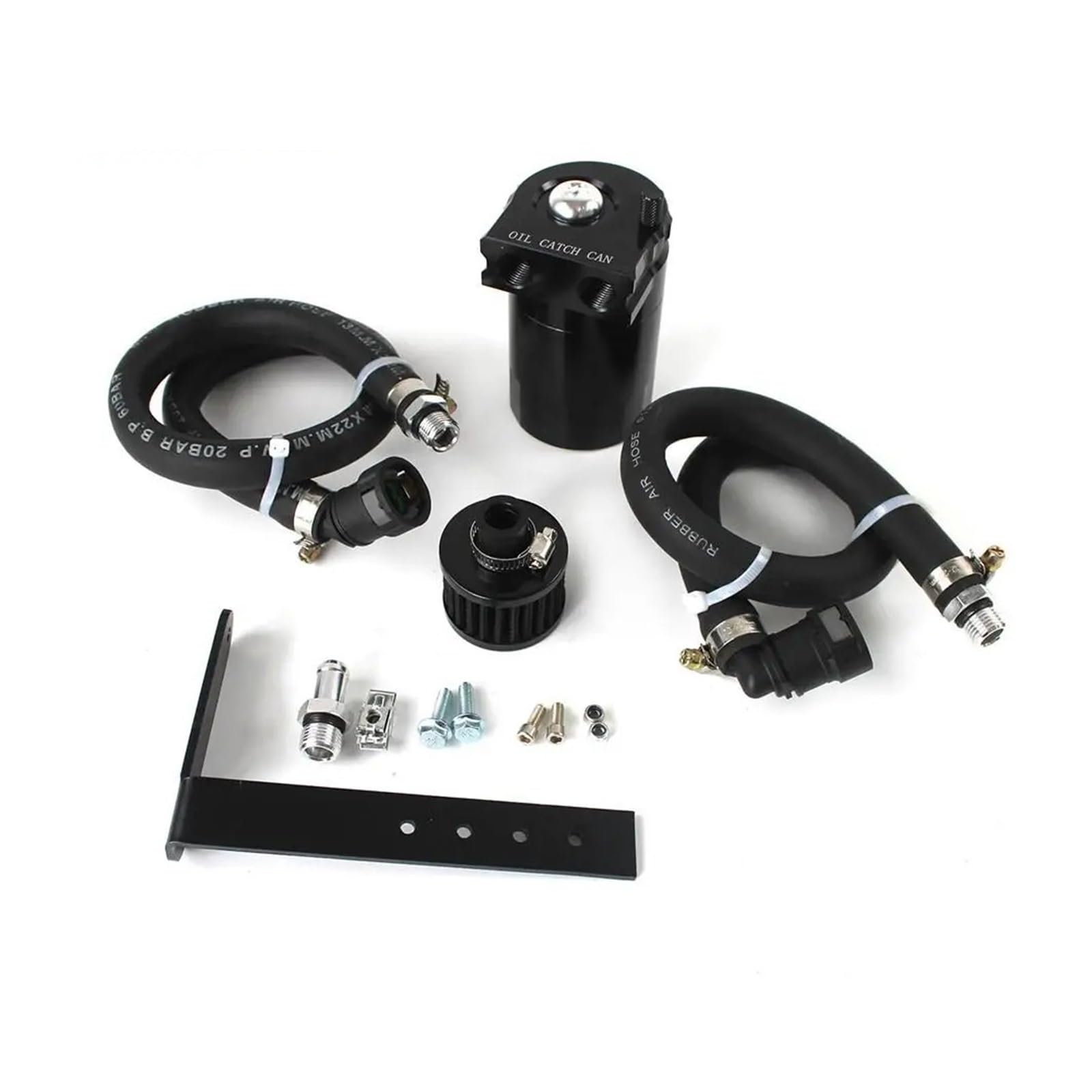1 zestaw 400ml pojemnik do ściągania oleju samochodowego zestaw separatora oleju zbiornik z filtrem powietrza pasuje do F150 2.7EB 3.5EB 5.0 2011-2019 Zbiornik Oleju Wspomagania Kierownicy