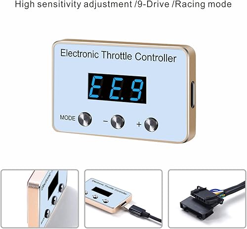 Miniatura 2 de Mallofusa Regulador de respuesta del acelerador regulador electrónico del acelerador 9 modos Acelerador de carreras electrónico inteligente apto