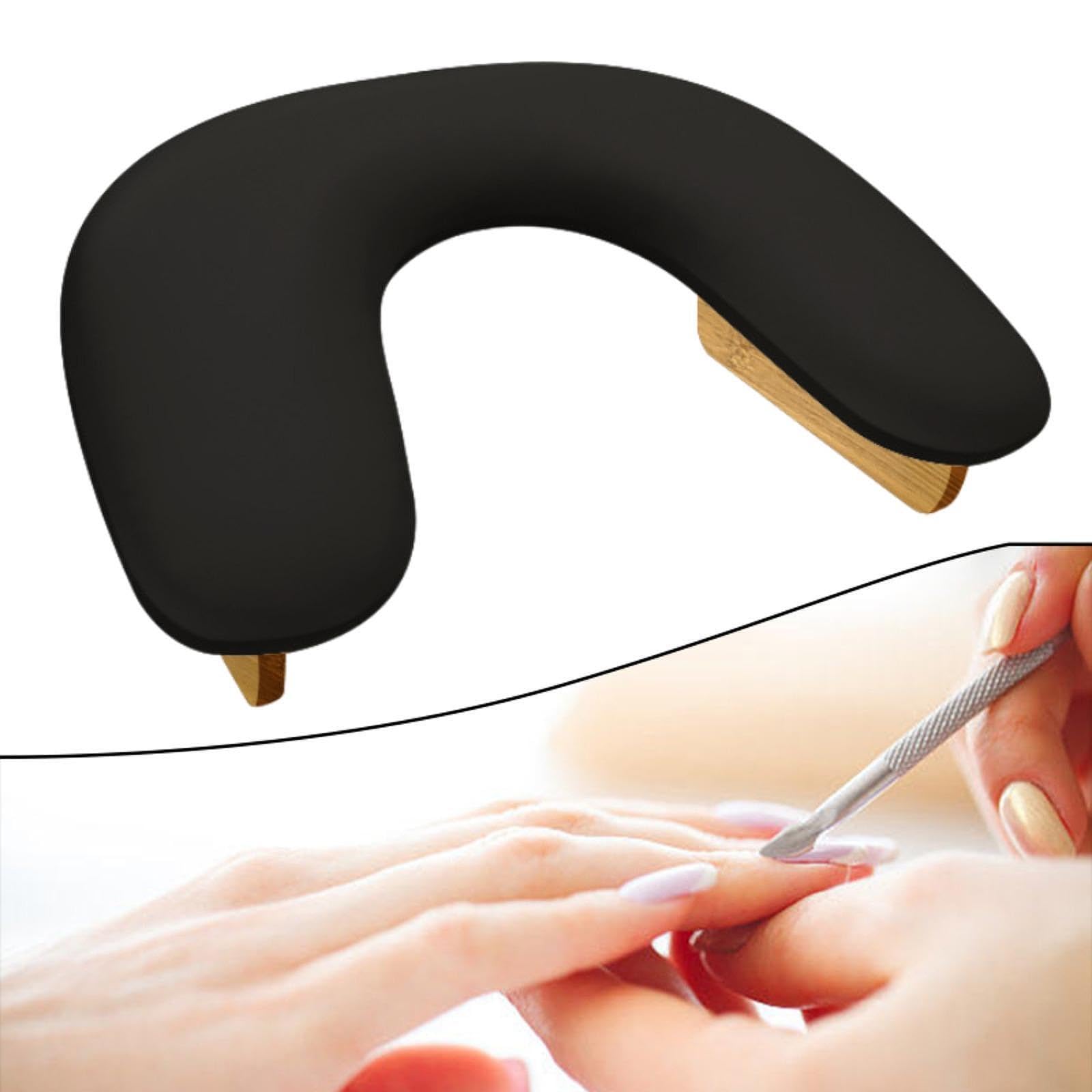 Reposabrazos Ergonómico Y Cómodo para Manicuras, Decoración de Uñas Y Accesorios de Maquillaje, Negro