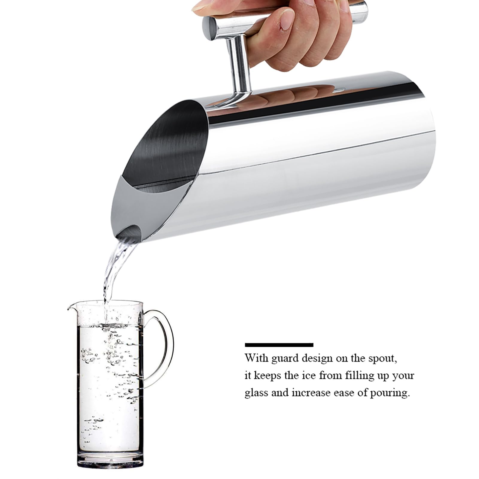 Stainless Steel Water Jug with Ice Guard - Image 4
