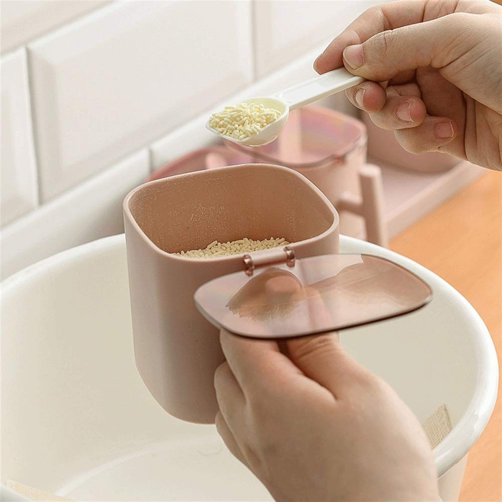 Słoiki do przechowywania Przyprawy pudełko Papryka Spice Shaker Salt Przyprawa Organizator Kuchnia Cruet Condiment Butelka Słoiki Pojemnik z łyżkami (Color : H)