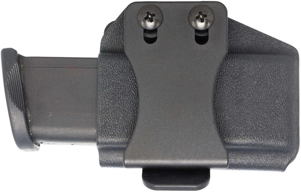 Rounded Horizontal Mag Holster - Single Magazine Holder, OWB Carry, American Made, Concealment Express, Kydex Fits: