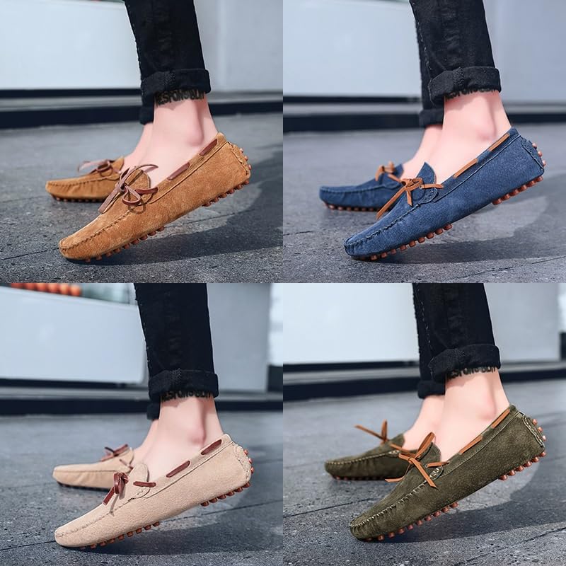 Shoes Men's Casual Slip-on Loafers Fashionable Comfortable Soft-Soled Oxford Shoes for Travel Shopping Driving Men Low-top Breathable Shoes3