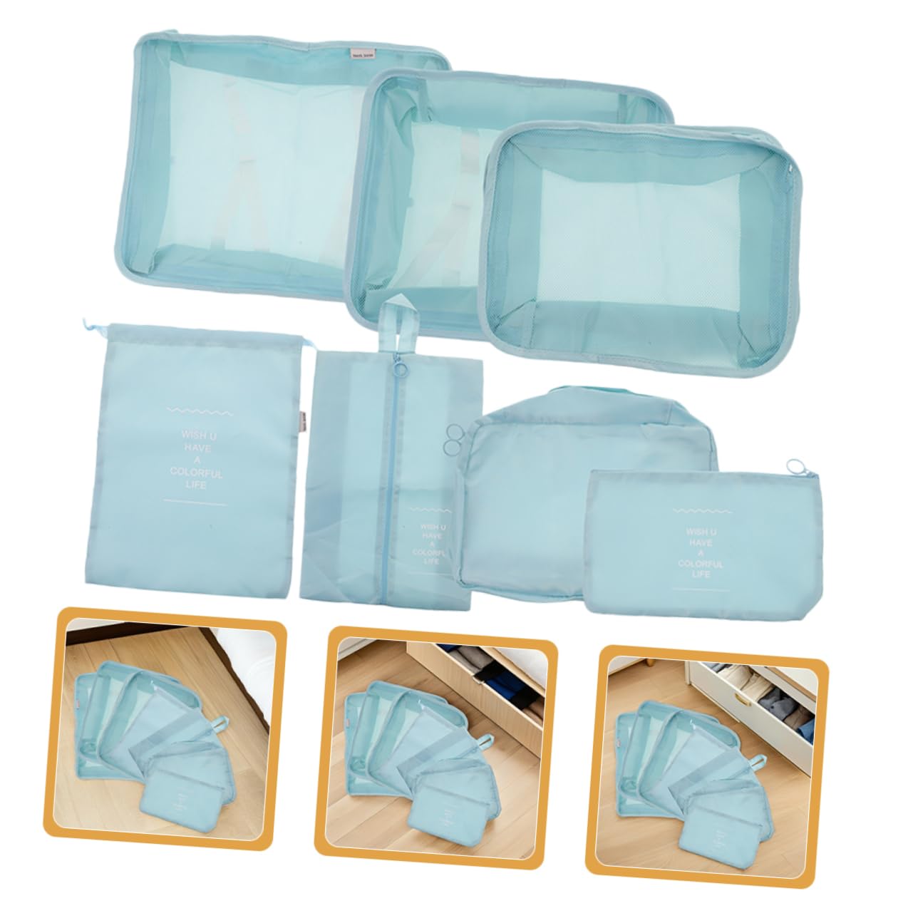 Set di Cubi da Viaggio Compressione per Valigia 14 Pezzi | Tessuto Oxford, Design Multicomparto, per Viaggi di Lavoro e Lunghi Spostamenti