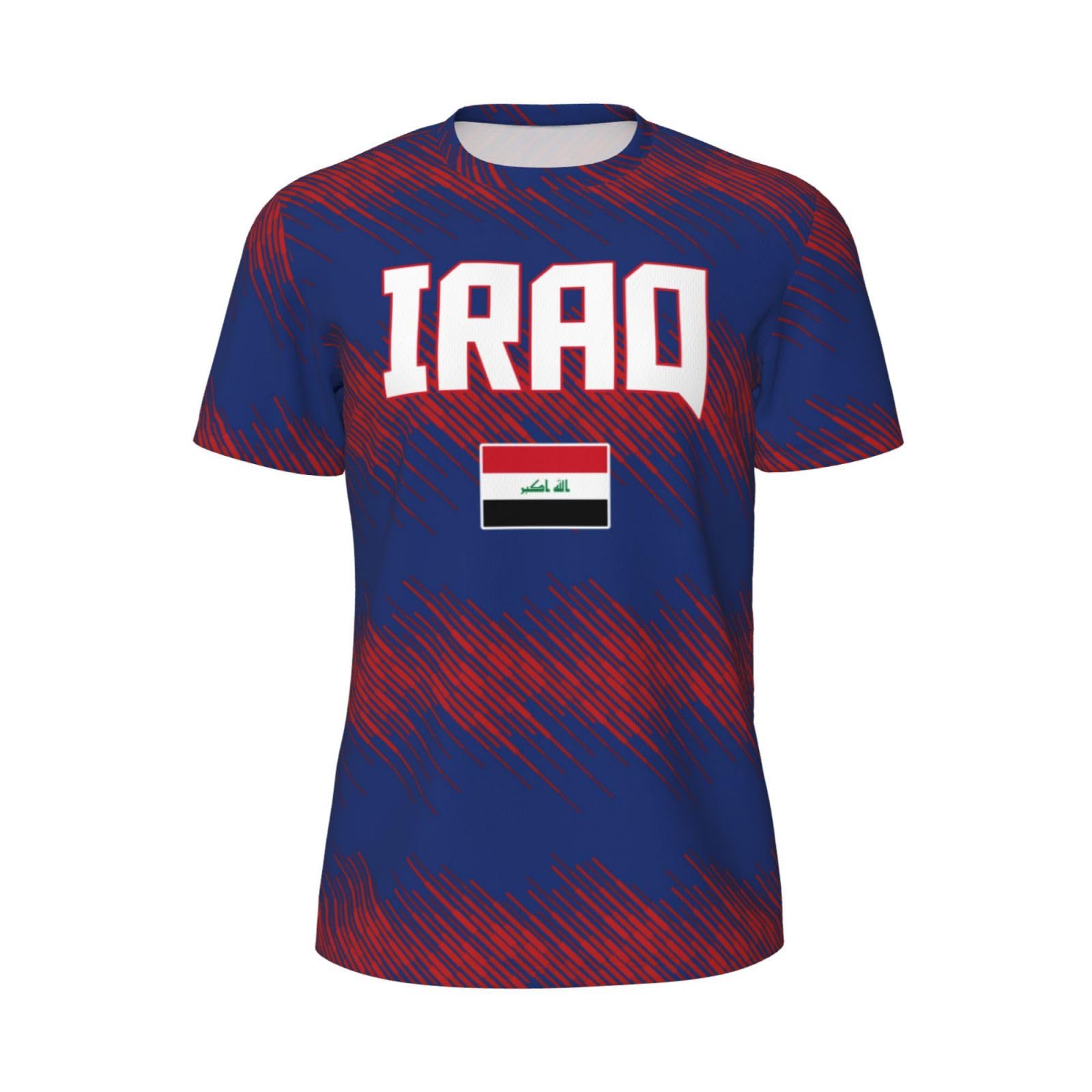 DABOYOZHZH Iraq Flag Cool Iraqans (66) Sports Jersey Mesh T-Shirt 3D Print for Running Cycling Soccer Tennis Fitness Climbing Shirts