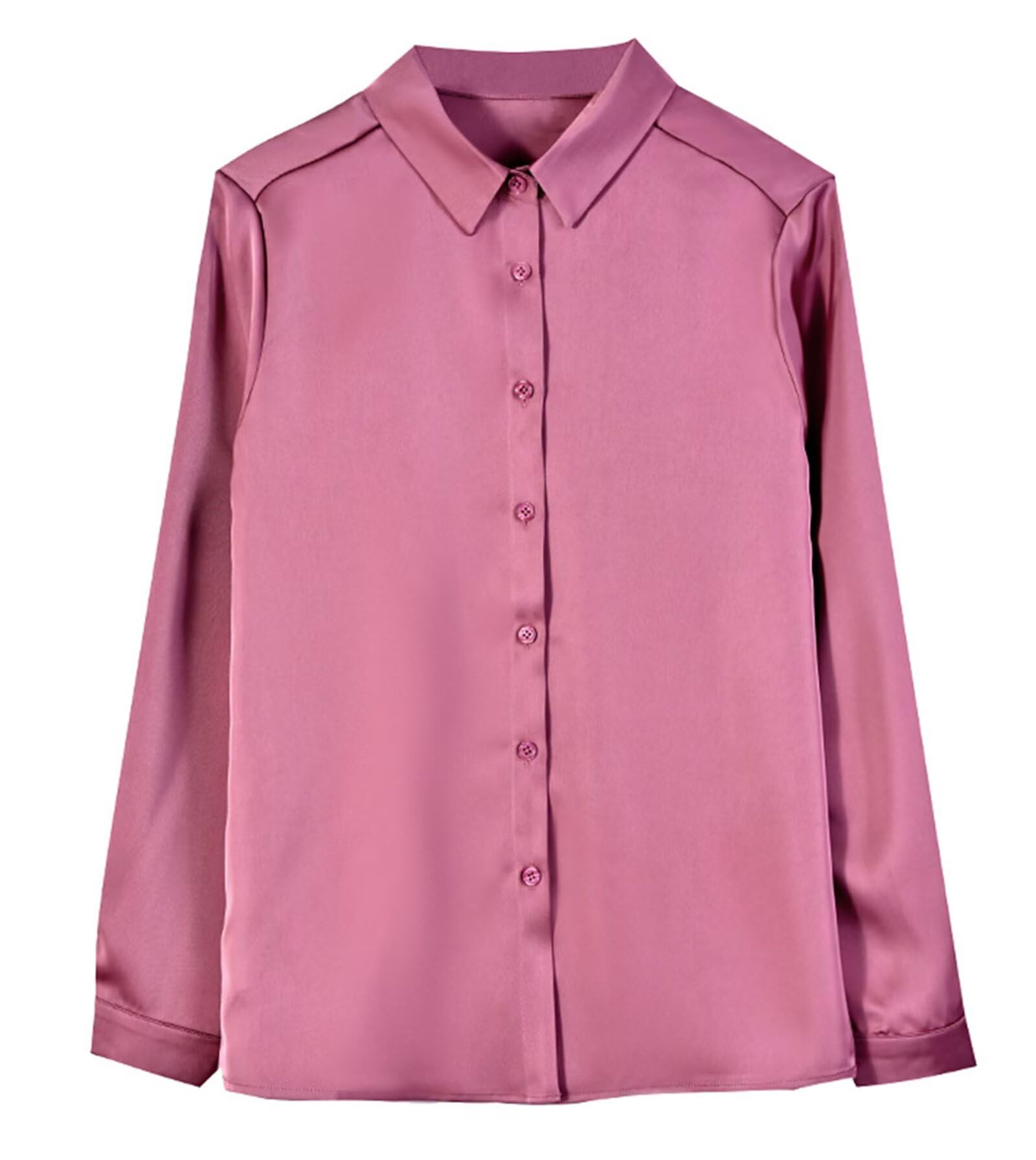 HNVAVQ Camicia in Seta Donna 100% Seta Blusa Manica Lunga Elegante da Ufficio