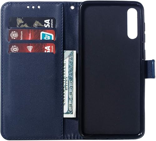 Miniatura 3 de Funda de cuero tipo cartera para teléfono Samsung Galaxy A50 A50s A30s con ranura para tarjeta de crédito Kickstand Folio Flip Cover Full Body