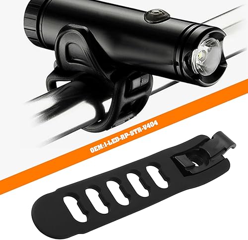 Miniatura 2 de Correa de goma de repuesto para luz de bicicleta 1-LED-RP-STR-V404 compatible con Lezyne Y9