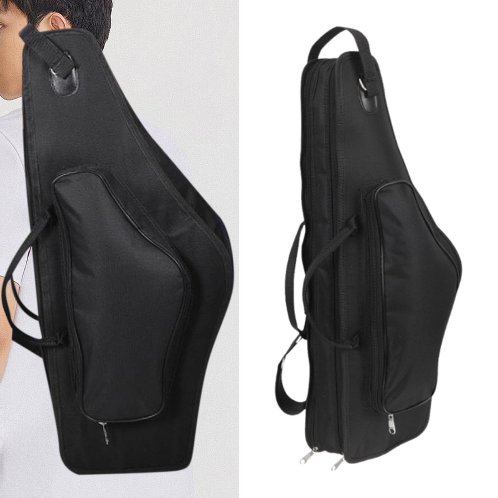 Amagogo Estuche para saxofón Bolso de mano para saxofón Mochila práctica y cómoda Mochila para saxofón alto Accesorios para saxofón alto