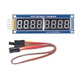 flexman 8 Digit Display Board, 3.3~5V Segment Digital Tube LED Display Module, 74HC595 Drive Common Anode Digital Segment Module for Advertising Signage Control Panel DIY