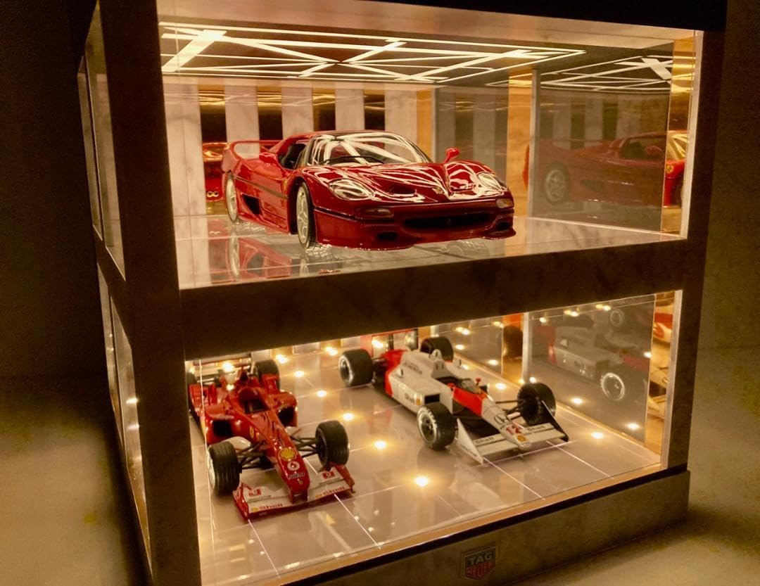 1/18展示4台可・光天井&大理石・ディスプレーBOX / ネオジオラマ 1/18展示4台可・光天井&大理石・ディスプレーBOX/ネオジオラマ 1/18