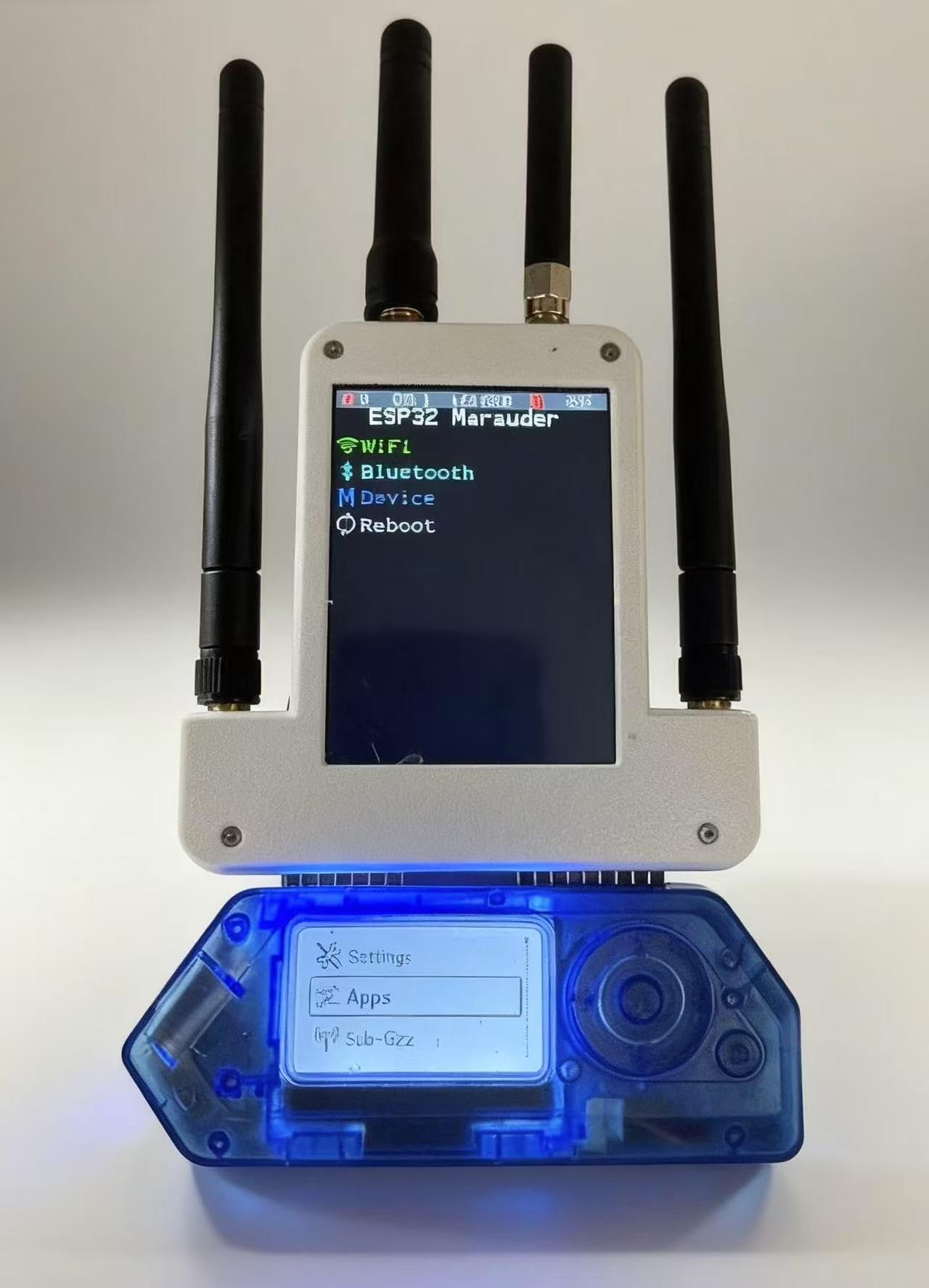Módulo externo Flipper Zero con pantalla OLED, esp32 Wi-Fi + 433M + kit de placa de desarrollo de posición con funda de transporte dura, bolsa suave de PUV, funda protectora de silicona y cable tipo C