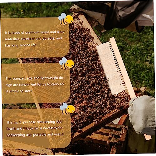 BESPORTBLE-1-Set-Beekeeping-Tools-Stainless-Spatula-Beehive-Frames-Swarm-Commander-Stainless-Steel-Beekeeper-Scraper-Bee-Brush-Beekeeping-Gear-Equipment-Honeycomb-Single-Row-Alloy