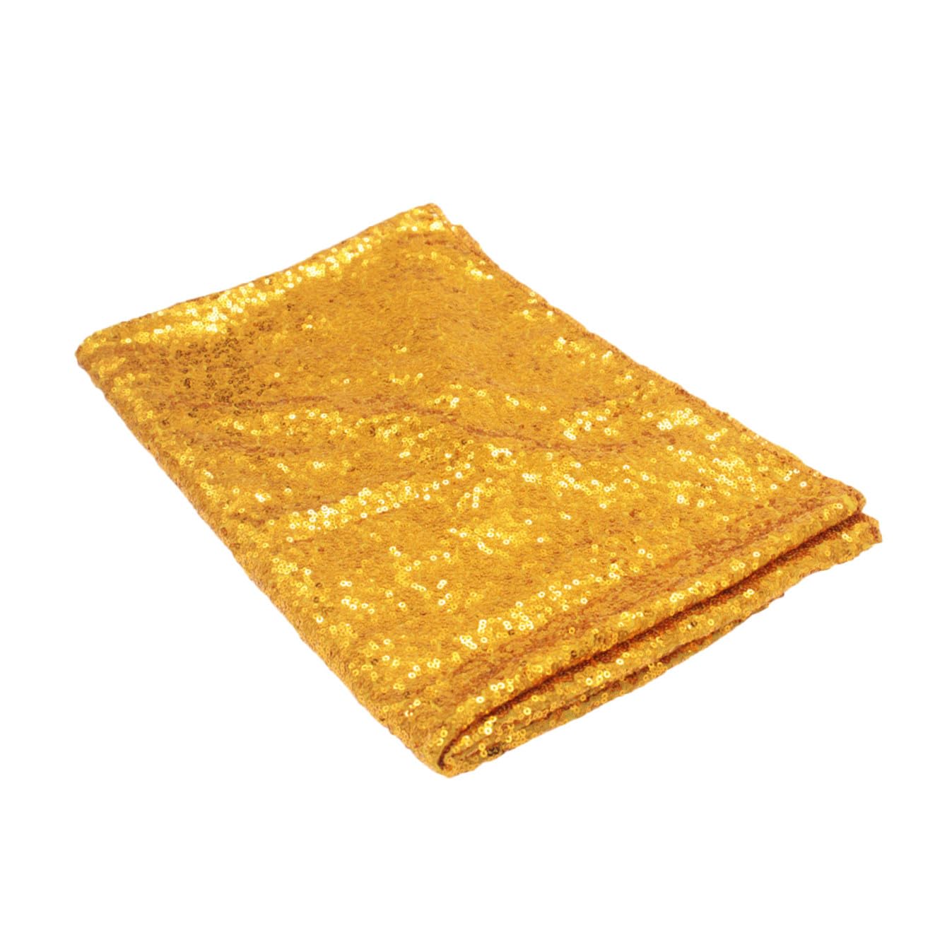Nappe dorée à paillettes MAGICLULU pour sublimer une table de banquet de mariage