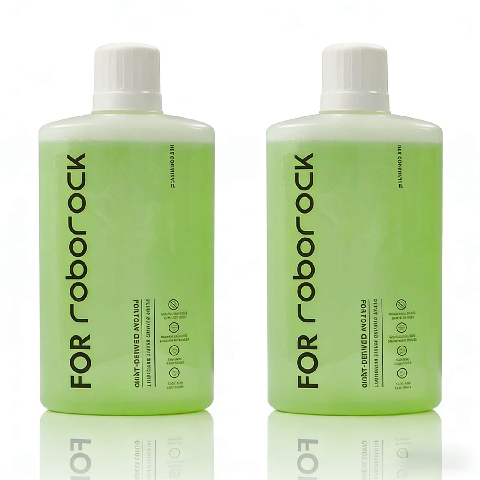 Líquido Limpiador de Suelos 2 Envase 1L Fórmula Concentrada Proporción de Dilución 1:200 Compatible con Roborock Robot Aspirador Fregador Seco y Húmedo