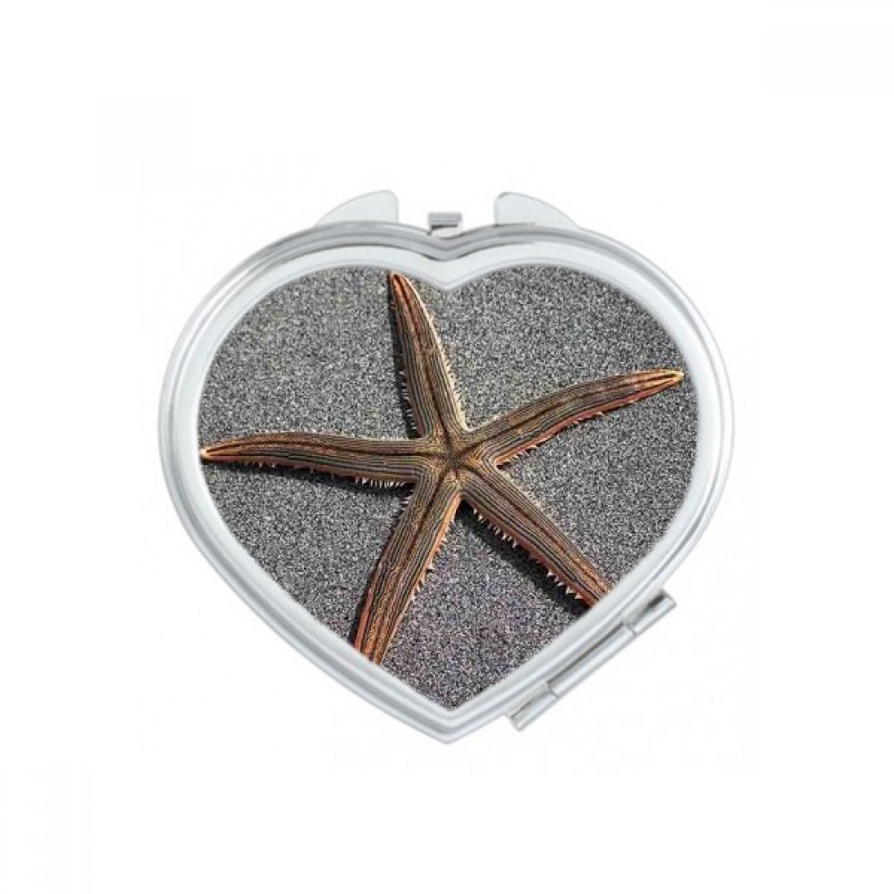 Miroir compact cœur étoile de mer : une idée cadeau originale pour les amoureuses de nature