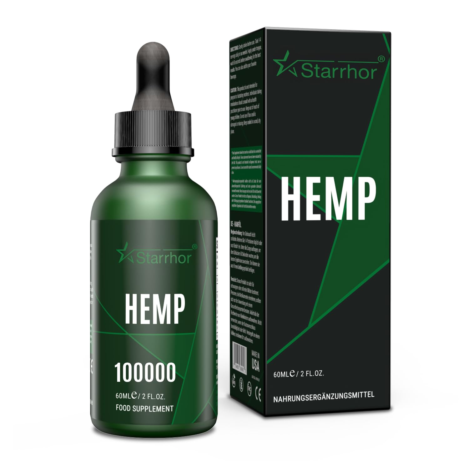 Starrhor High Strength Natural Oil Powerful Formula 100000MG, Natural Ingredients, Non GMO, Rich in Omega 3-6-9Starrhor High Strength Natural Oil Powerful For…