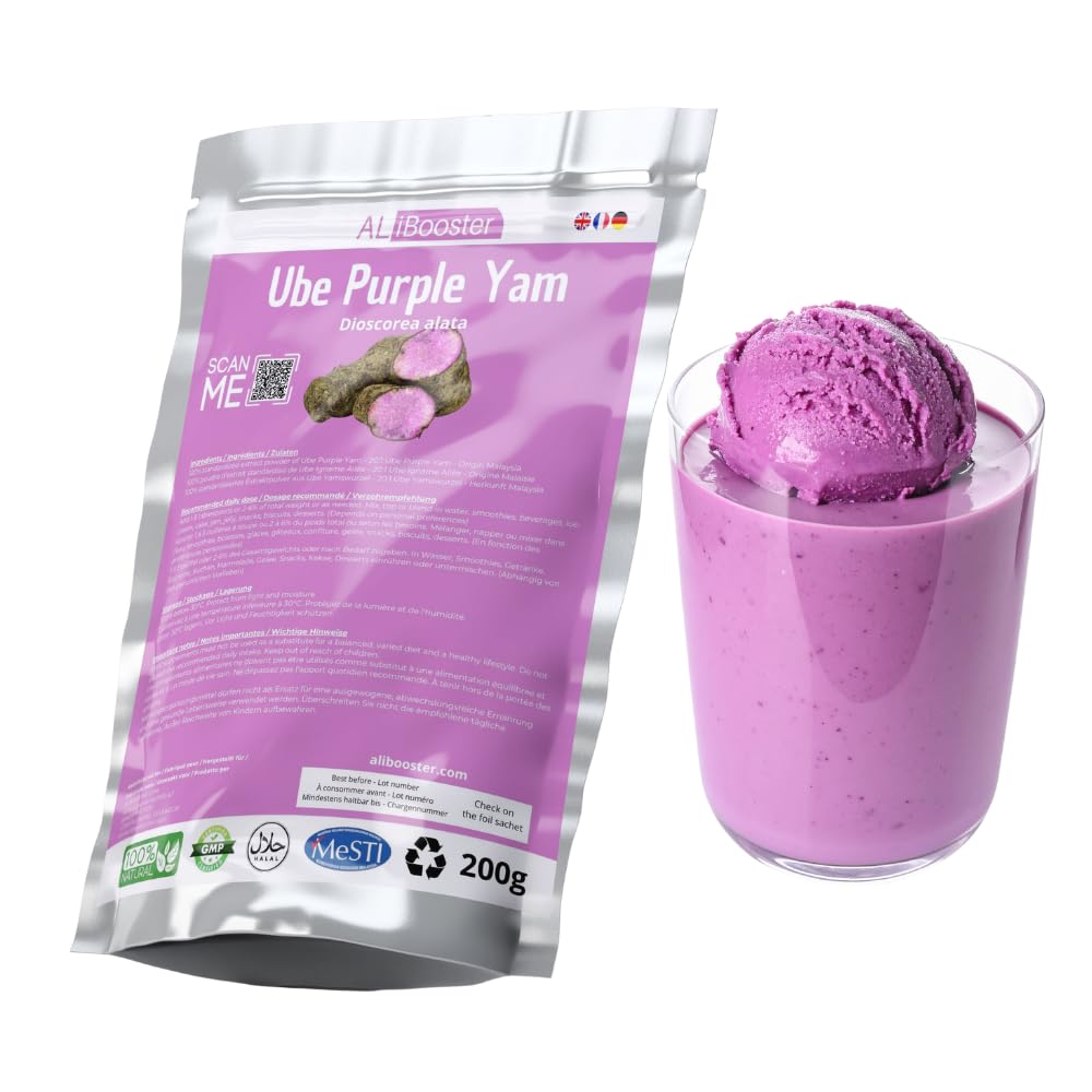 Polvo de ñame morado (Ube) Extracto estandarizado 200g puro natural sin aditivos