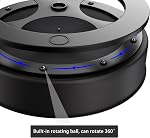 WUIVIUT Steel Lazy Susan Cabinet Organizer, Rotating Kitchen Countertop Spice Rack Organizer for Cupboard Fridge Pantry Bathroom Black