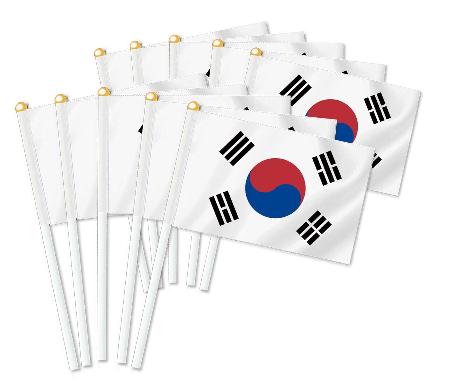 25 PCS Korea Handheld Flag,Korean Decor Hand Held Flags,Decoration Banner — image 1