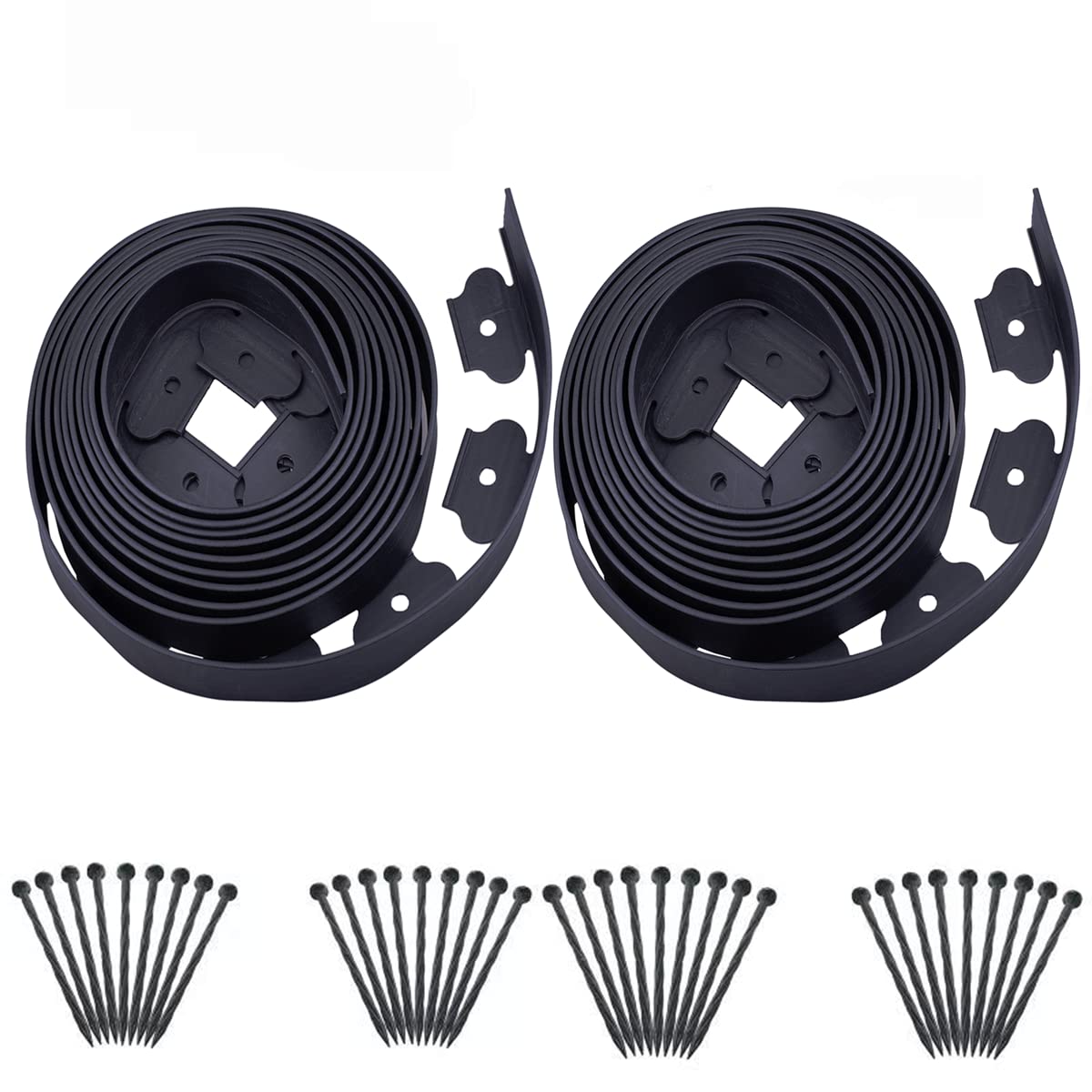 No Dig Lawn Edging Kit40ft Landscape Edging with 36 Stakes fit for Lawn,Flower Garden,Grass,The Yard,Lawn Edging