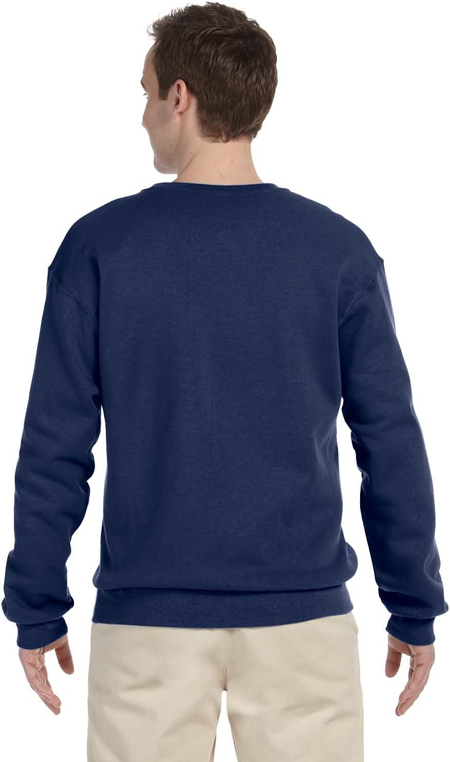 Jerzees Men's NuBlend Rib Waistband Fleece Sweatshirt_X-Large_J Navy - Image 2