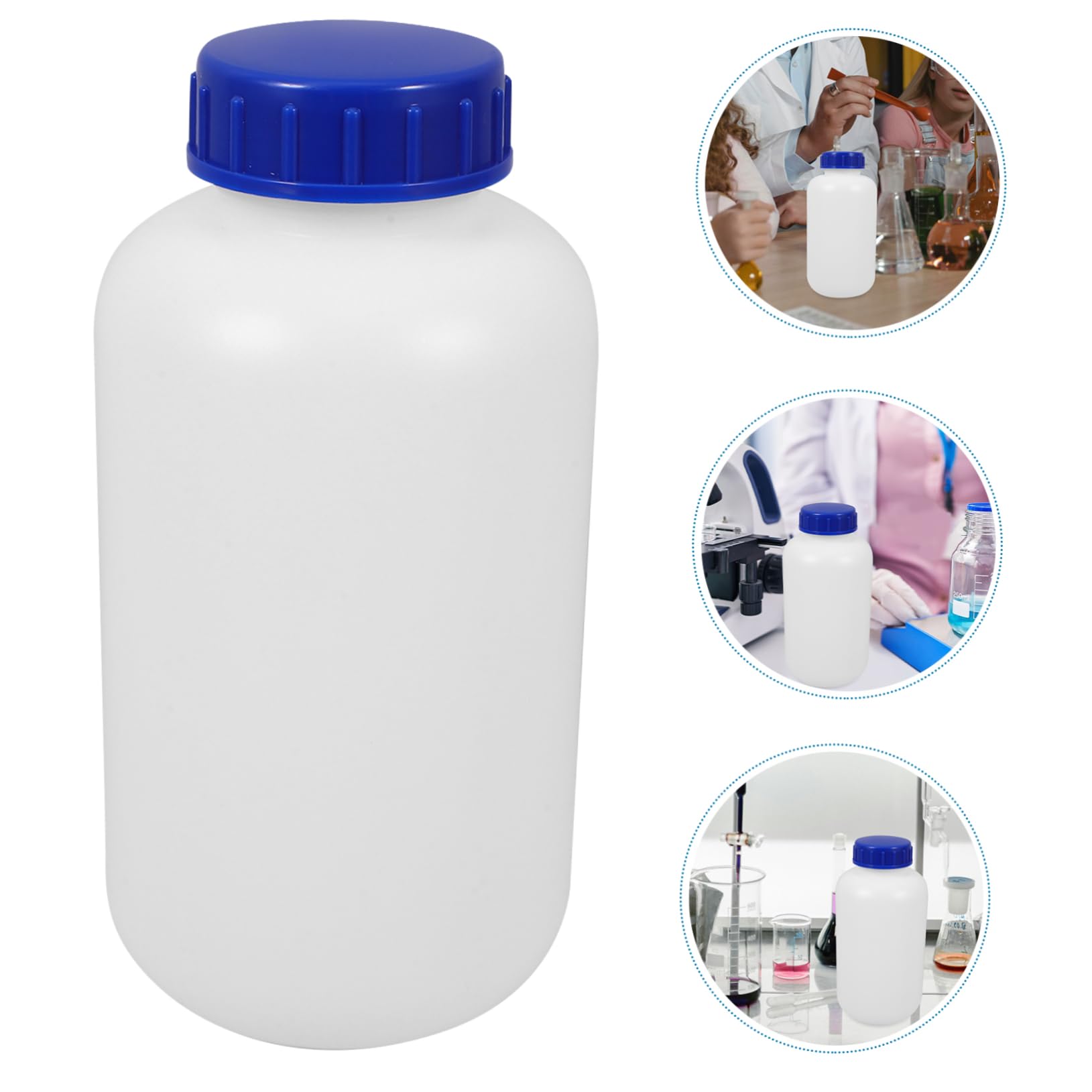 ABOOFAN 3 Sätze Verdickte Versiegelte Plastikflasche Wieder Auffüllbar Probenbehälter Flüssig Chemie -reagenzienflasche Klare Reagenzflasche Außenhülle Der Flasche Aus Hdpe 3 Stück * 3