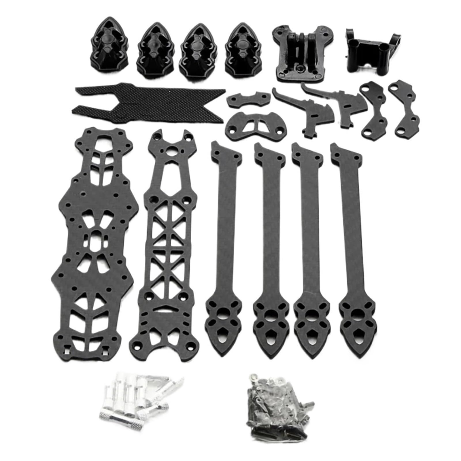 Kit telaio drone da corsa FPV in fibra di carbonio 3K 5 pollici(5in With Black)