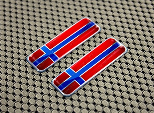 Norvegia bandiera 3D Decal Sticker set