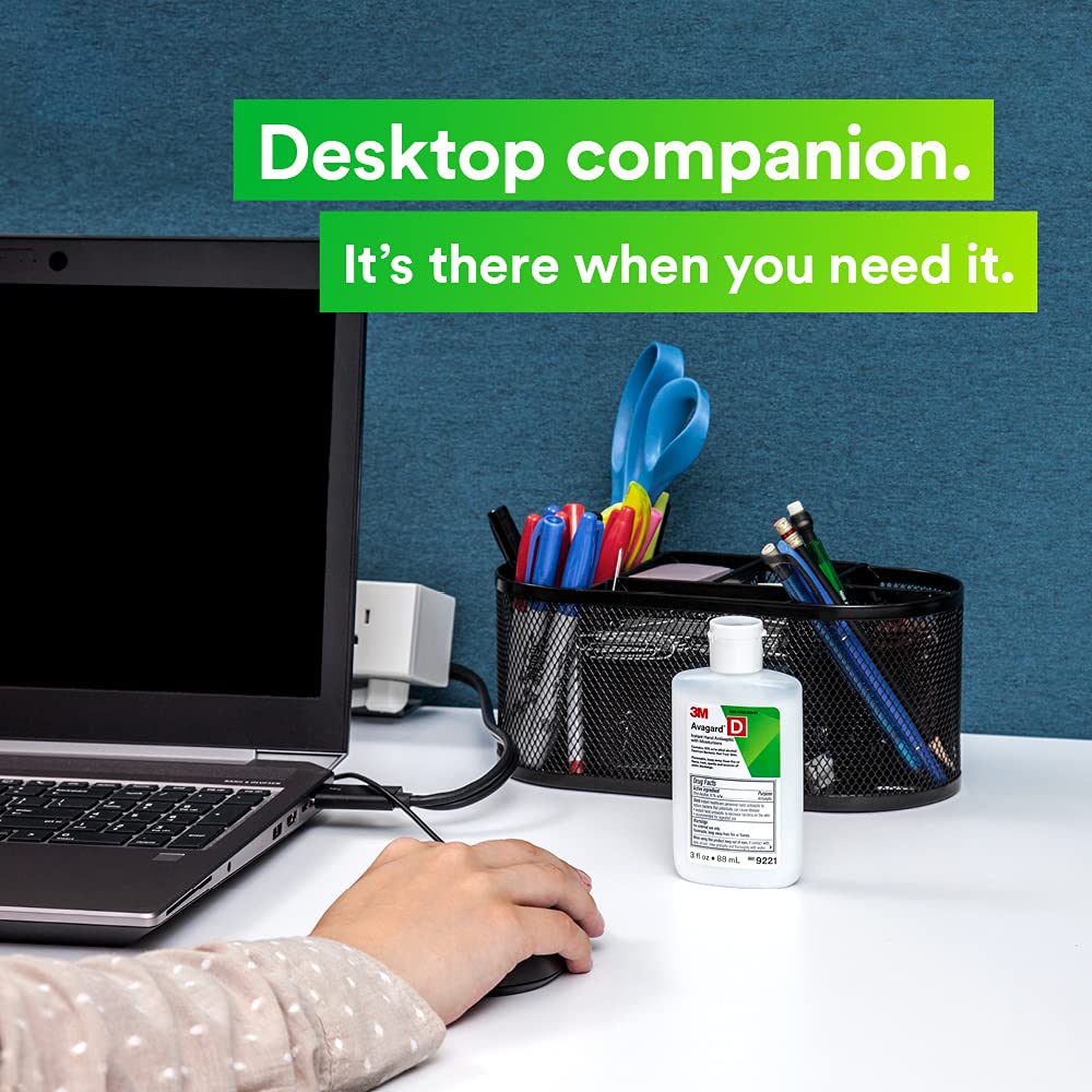 3M™ Avagard™ D Instant Hand Antiseptic with Moisturizers (61% w/w ethyl alcohol) 9221, 3 oz, 48/Case