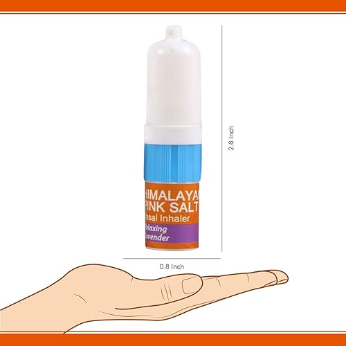 Miniatura 9 de Natural Solution Inhalador nasal de sal rosa con aceites esenciales de lavanda relajantes, remedio para alivio de los senos nasales, alergias,