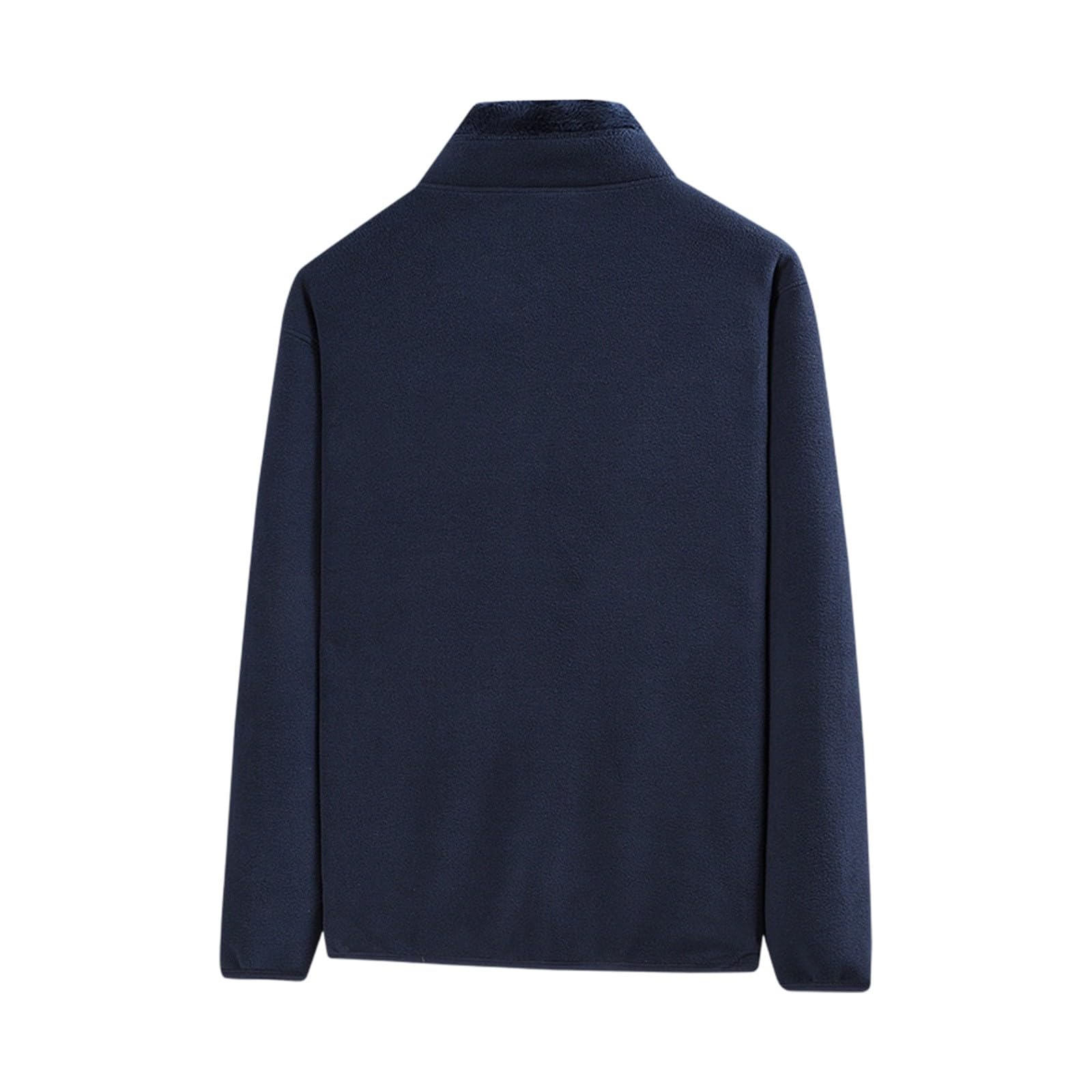 Fleecejacke Herren Thermo Winterjacke Warm Teddyfleece Strickfleecejacke Dicke Fleece Thermojacke Doppelseitiger Samt Plüschjacke Sherpa Gefüttert Teddyjacke Regular Fit Fleecepullover XXS-XXL