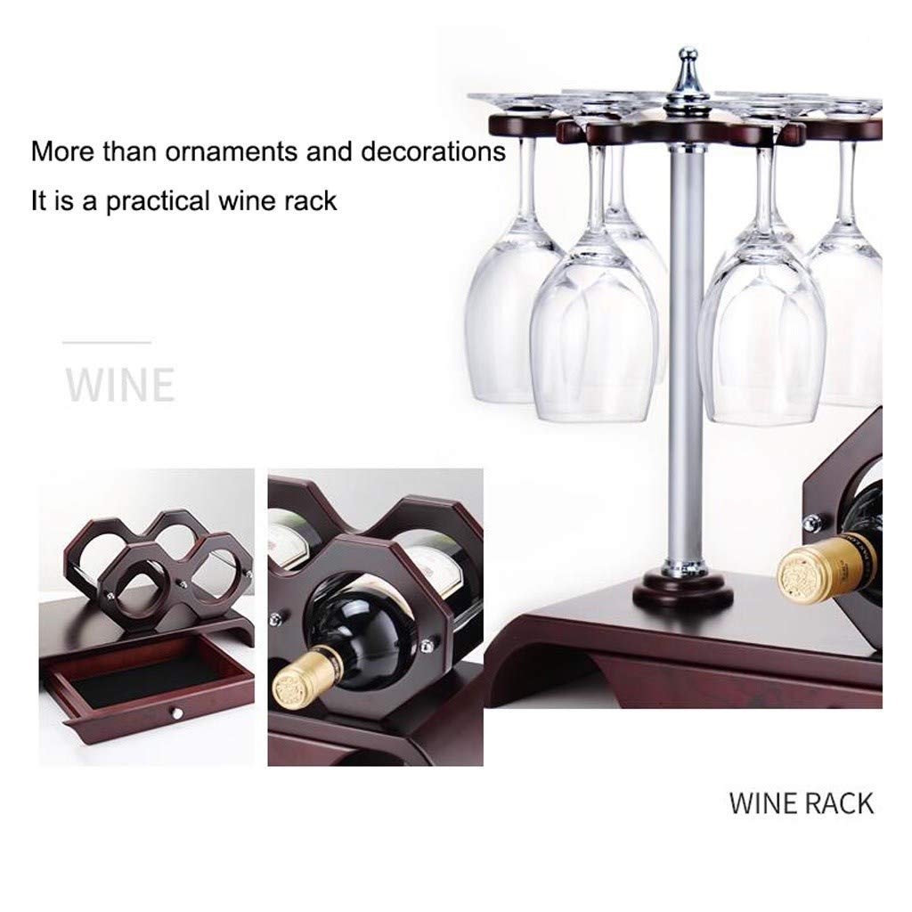 Set Di 3 Mensole Per Vino Wino In Legno Fiammato, Impilabili, Per 16 Bottiglie, 40x40x30 Cm