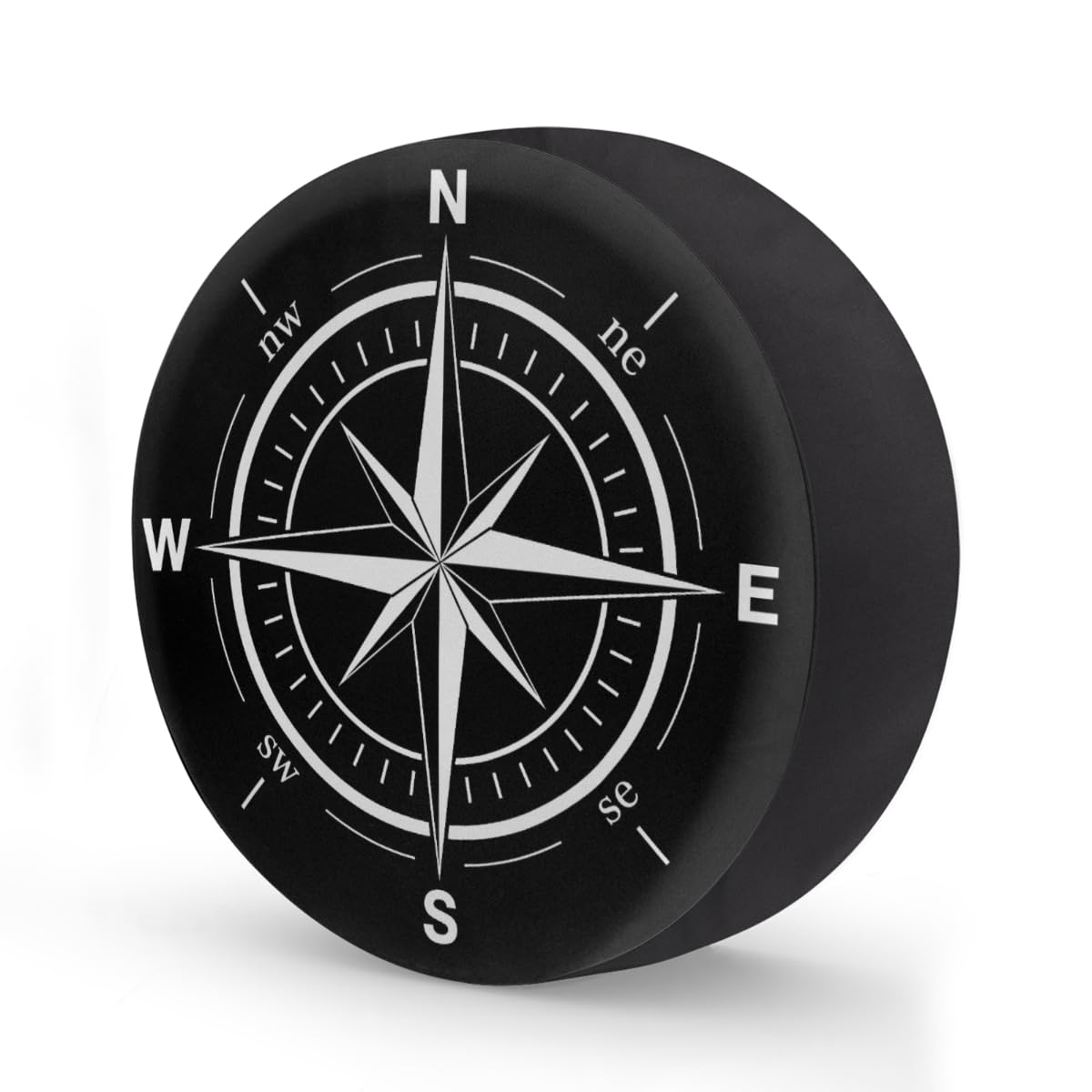 Compass Spare Tire Cover Wheel Covers Protectors Waterproof Dust-Proof Universal Fit Trailer, RV, SUV and Many Vehicle 16 Inch,C-03